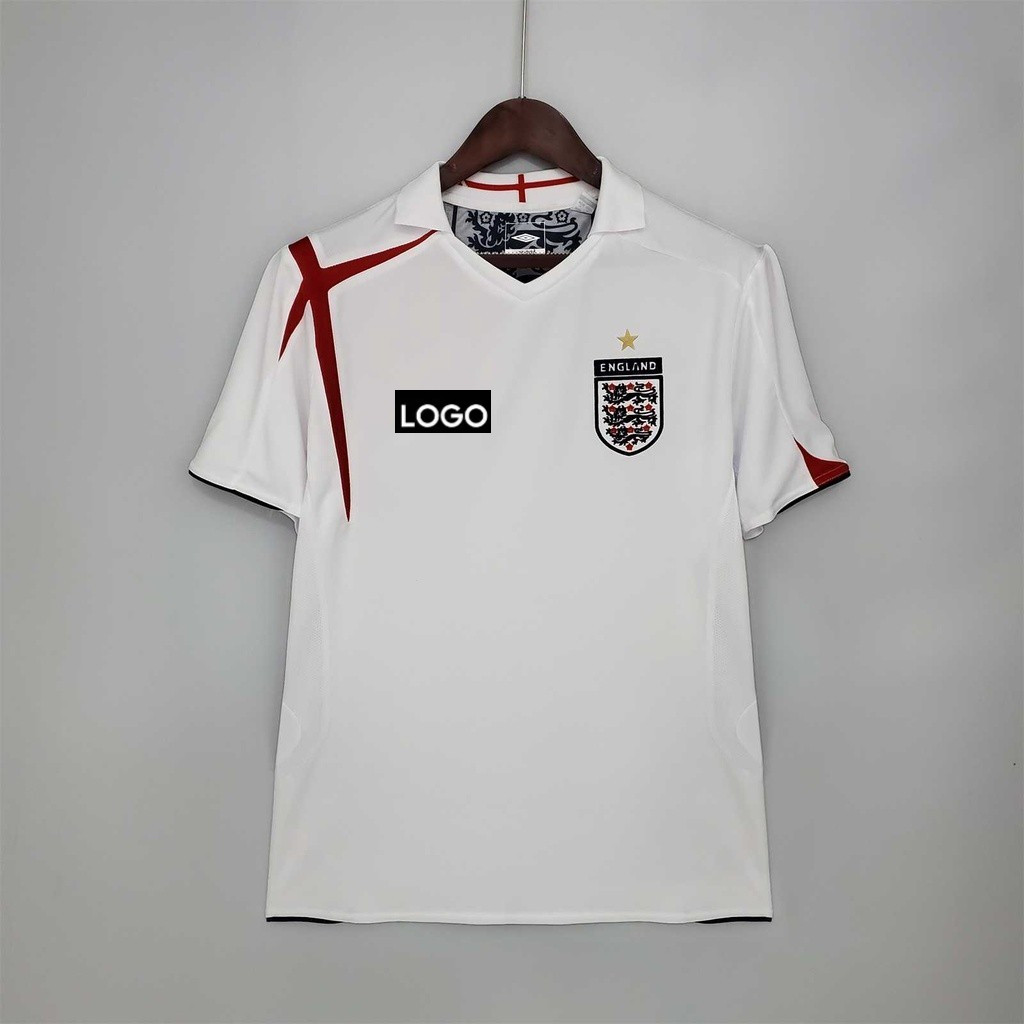 Áo sơ mi bóng đá retro England 2006, phiên bản dành cho người hâm mộ đội tuyển Anh, thiết kế giống D