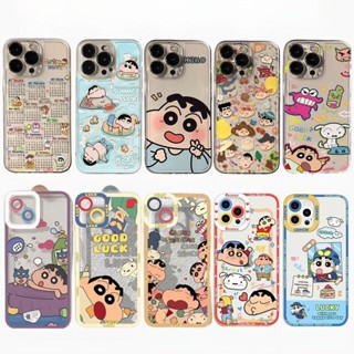 Anime Crayons Shin-chans Ốp Điện Thoại Ngộ nghĩnh Cho OPPO RENO 11 10 Pro 11F 8 7 6 5 7Z 8Z 2F 2Z Vỏ Hoạt Hình TPU Dễ Thương Mềm Trong Suốt Nhật Bản