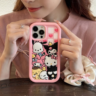 3d Phim Hoạt Hình Họ Màu Hồng Silicon Dành Cho iPhone 11 12 13 14 15 Pro Max Vỏ Bên Ngoài Chống Rơi Cho iPhone13