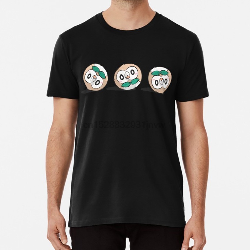Rowlet Roll Áo sơ mi Rowlet sun moon dễ thương đáng yêu