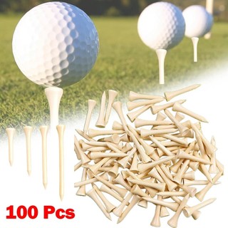 Set 100 tee golf Bằng Gỗ 4 Kích Cỡ 42 / 54 / 70 / 83mm Giá Đỡ