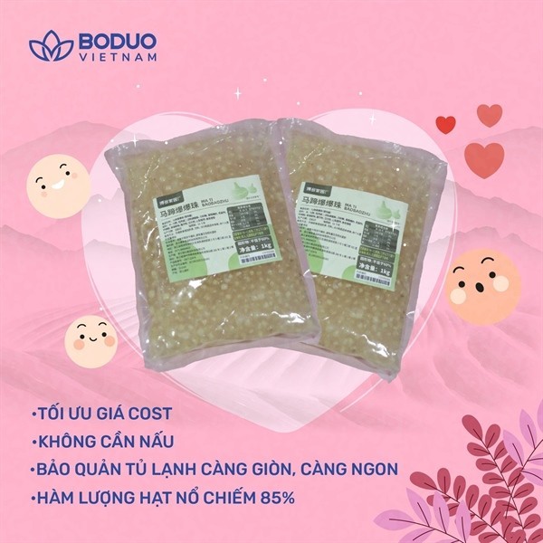 BODUO - Hạt nổ củ năng - Dạng túi 1kg 