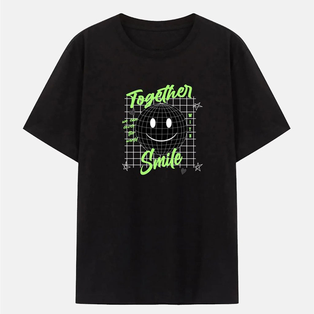 【COD】 Smile Store - Áo thun nam Cotton Compact in Smile Together Care & Share - thương hiệu Coolmate