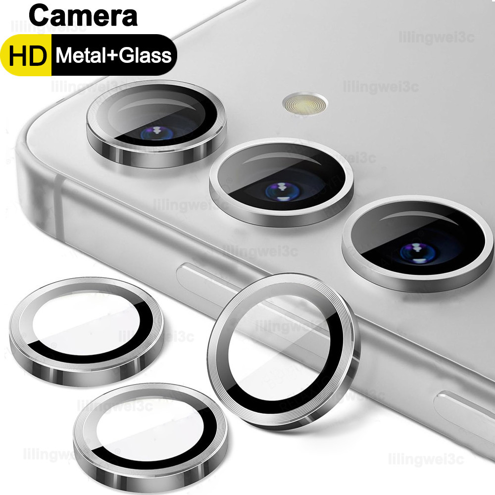 Vòng Kim Loại Kính Cường Lực Bảo Vệ Camera Cho Samsung Galaxy A16 A06 A56 A36 A26 A06S A55 A35 A25 A15 A05S A05 A54 A34 A24 A14