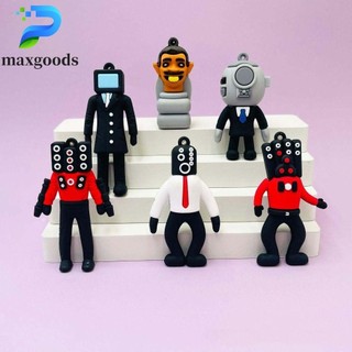 Maxgoods Móc Khóa toilet anime Bosskibidi bop tv man Campara man skibidi bop bop Cho Nam