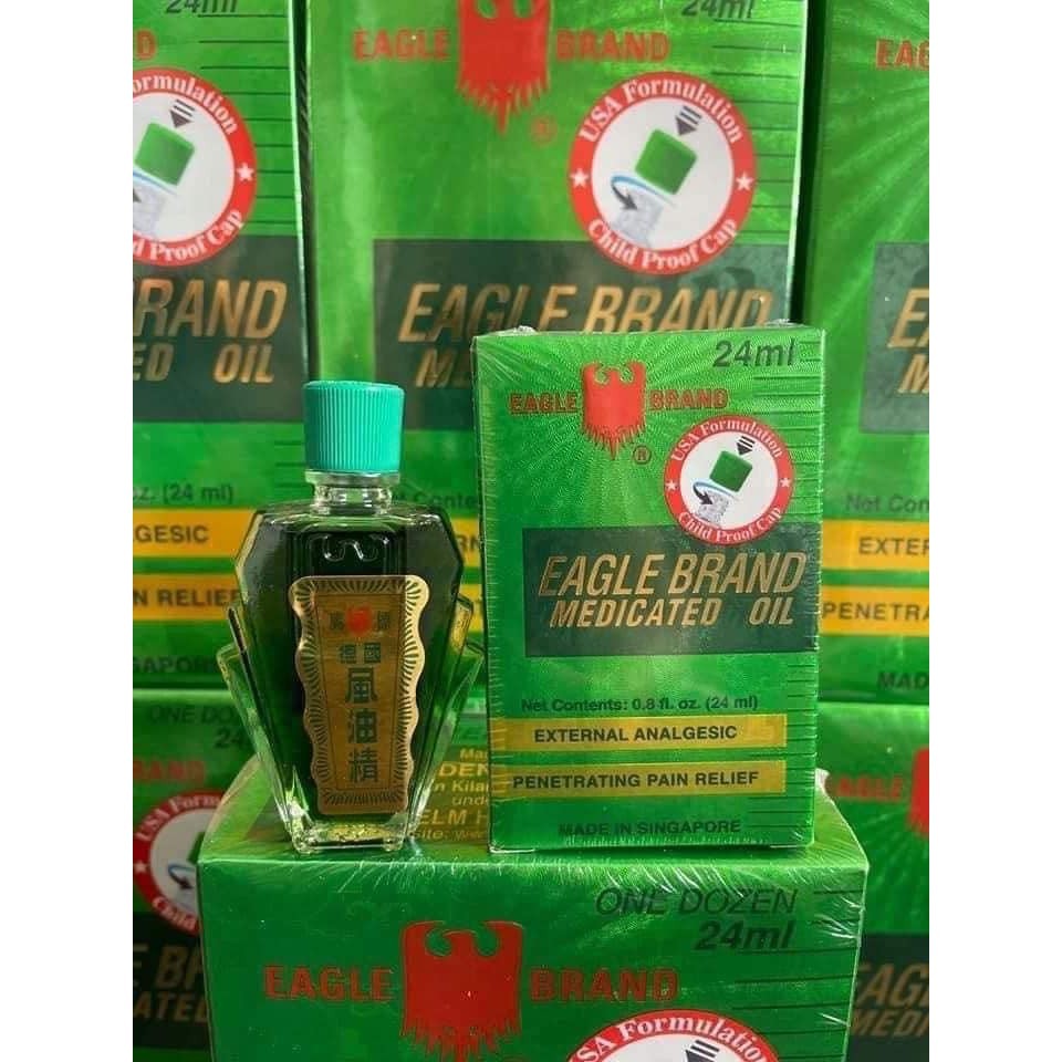 [Hàng Mỹ ] Dầu Gió Xanh Con Ó 2 Nắp 24ml Mỹ,Dầu Gió Vàng,Trắng Mỹ [Bao Dùng]