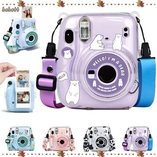 Bebetterm Vỏ máy ảnh Túi ảnh trong suốt cho Fujifilm Instax Mini 11 Instax Mini 12