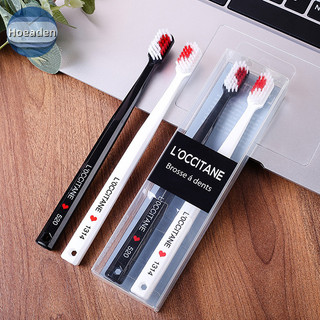 Hoeaden 1 cặp đôi bàn chải đánh răng bàn chải tim răng mềm bàn chải đánh răng người lớn bàn chải đánh răng vn