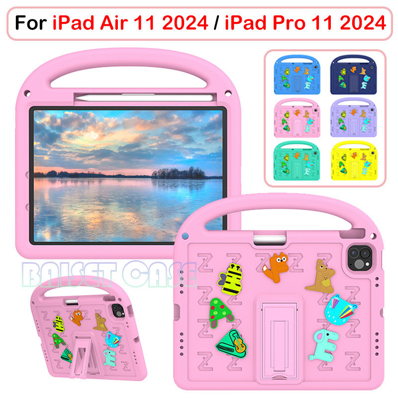 Dành cho iPad Air6 Air11 2024 iPad Pro 11 2024 Kids EVA Vỏ chống sốc