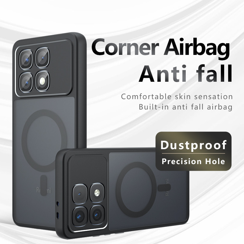 Dành Cho Xiaomi Redmi K70 Ultra Ốp Lưng ELVEV Chống Sốc Matte PC + TPU Chống Vân Tay Trong Suốt Cho 