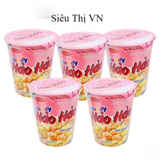 Combo 5 Cốc Mì ly ăn liền HẢO HẢO tôm chua cay 67g date luôn mới