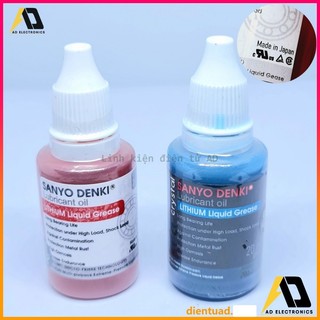 Dầu bảo dưỡng bạc đạn động cơ quạt, dung dịch bôi trơn bảo trì motor động cơ máy dụng cụ Sanyo Denki made in Japan