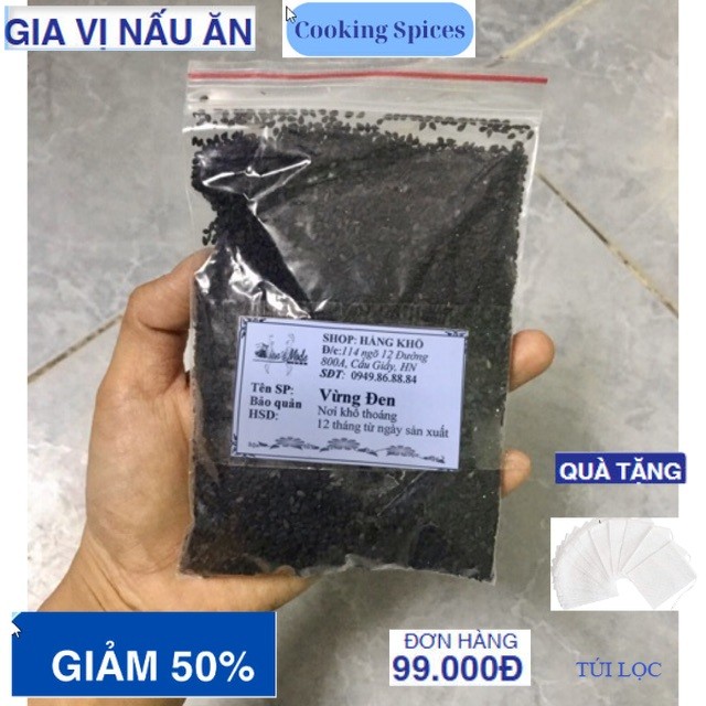 100gr Vừng đen siêu sạch ( mè đen)