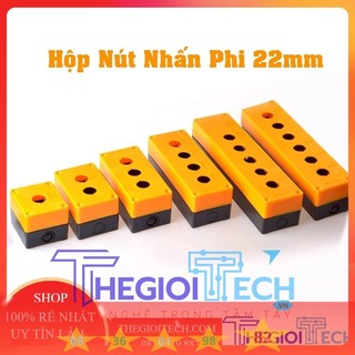 Hộp nút nhấn 22mm hộp điều khiển nút nhấn, công tắc, nút stop khẩn phi 22mm