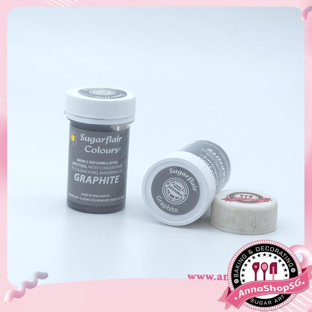 MÀU THỰC PHẨM DẠNG PASTE SUGARFLAIR 25g- GRAPHITE