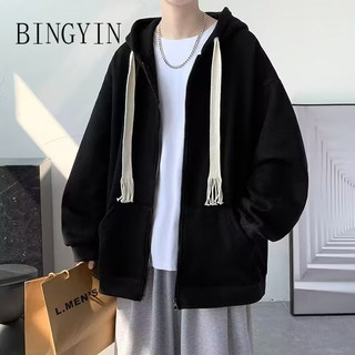 BINGYIN Áo khoác nam và nữ chất lượng cao áo_khoác Zip rộng thoải mái 2024 NEW JS22110906 36Z240907