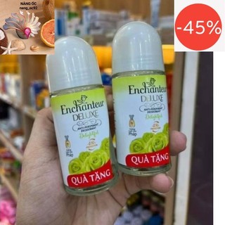  COMBO 2 - Lăn khử mùi enchanteur delightful 40 ml màu xanh HÀNG KM 
