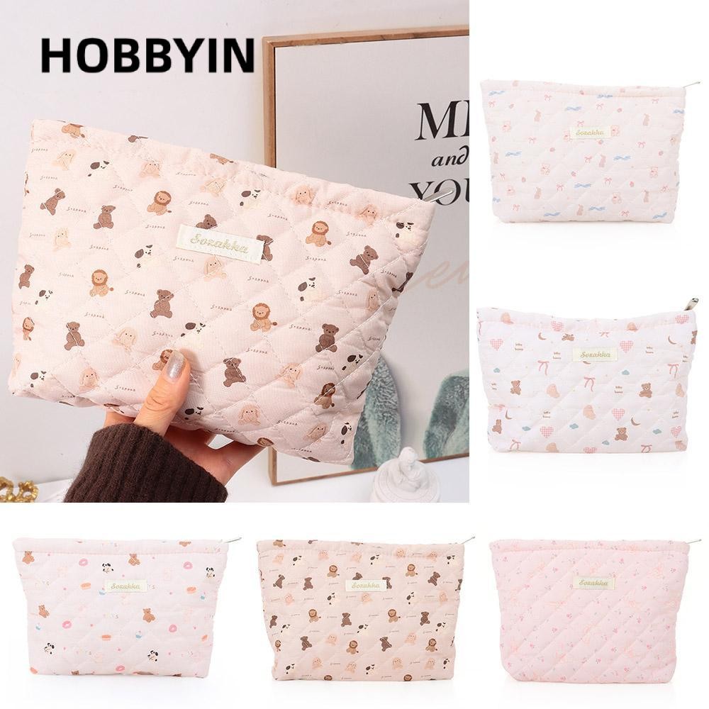 HOBBYIN Quilting Cotton Túi Bảo Quản Du Lịch Vải Hai Lớp Thiết Thực