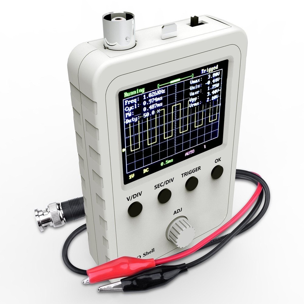 【UTHU】Oscilloscope With Case Test Clip +Probe Fully Welded Display 2.4" DSO150 LCD