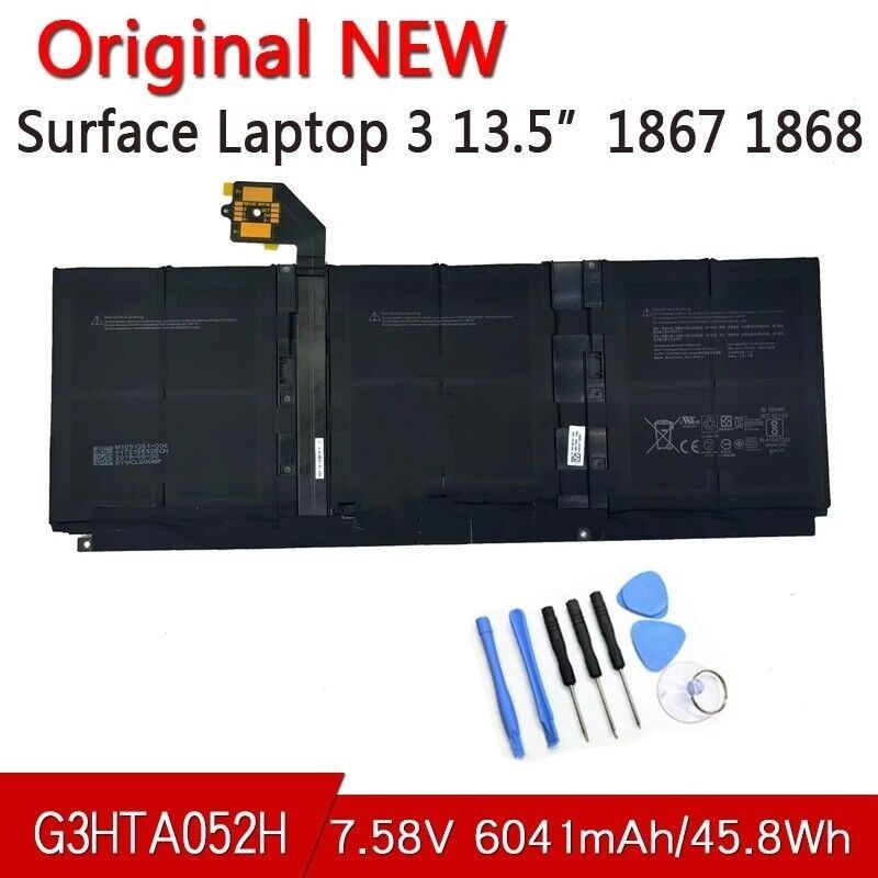 Pin Laptop Microsoft Surface Laptop 3 13.5 1867 1868 DYNT02 G3HTA052H