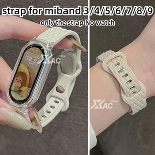 Dây Đeo Silicon Cho Xiaomi miband 8 miband 9 Thể Thao Đồng Hồ Thông Minh Thể Thao Người Phụ Nữ Dây Đeo Tay Đồng Hồ Thông Minh Correa Vòng Tay miband 7 / 6 / 5 / 4 / 3