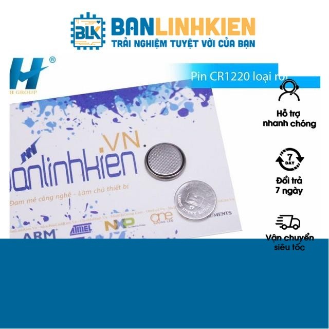 Combo 5 Chiếc Pin Cúc Áo CR1220 Loại Rời (1 Viên)