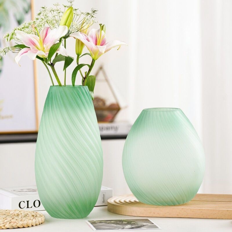 Sắp Xếp Hoa Bình Thủy Tinh Thủy Tinh Nhà Thủy Canh Phòng Khách Ánh Sáng Đồ Trang Trí Sang Trọng Peng