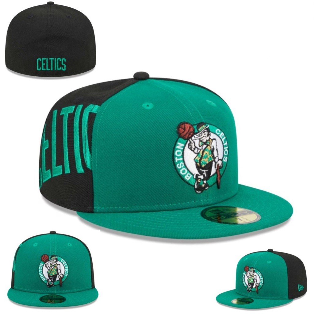 NBA Boston Celtics Trang Bị Mũ Nam Nữ 59FIFTY Full Cap Close Fit Mũ Thêu Mũ Thể Thao Topi Unisex Sna