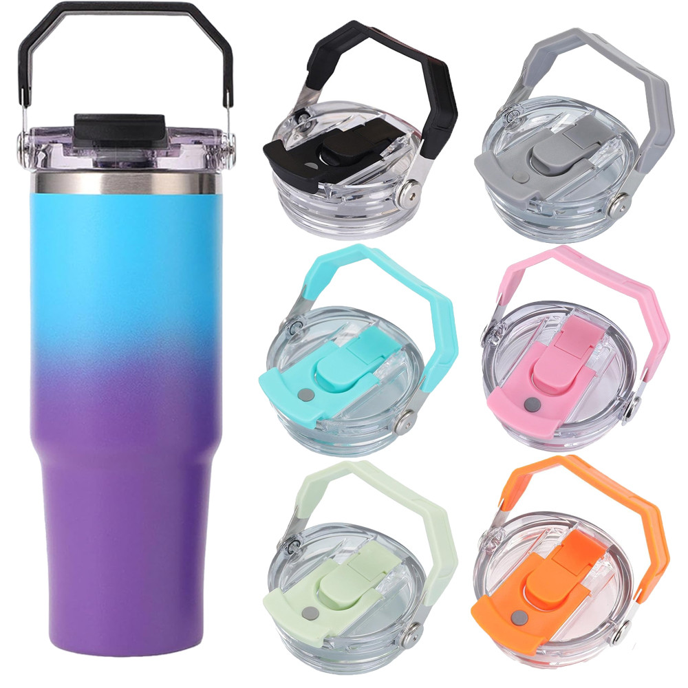 SUGAW 20 / 30oz Nắp Thay Thế Chống Rò Rỉ Có Tay Cầm Cho Tumbler, IceFlow Tumbler Cap cho Stanley Tum