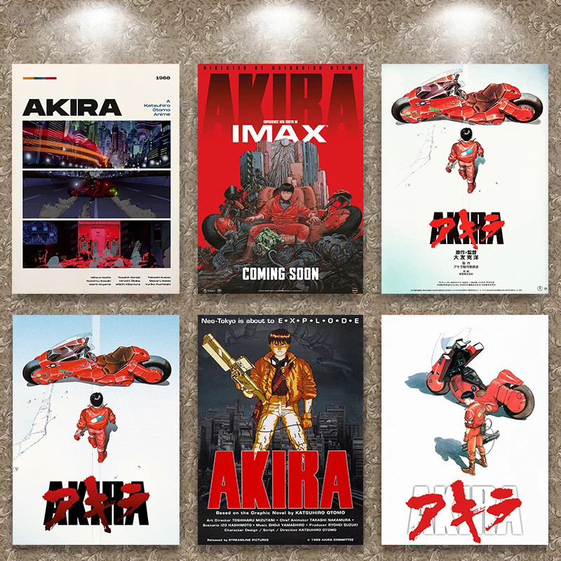 Anime Nhật Bản Phim A-Akira Truyện Tranh Hiện Đại Manga Poster In Hình Nghệ Thuật Treo Tường Hình Ản