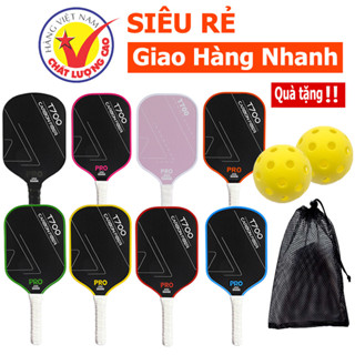 Vợt Pickleball Carbon T700 , T1000 pro  mặt vợt phủ carbon khối lượng siêu nhẹ mặt nhám bám bóngi