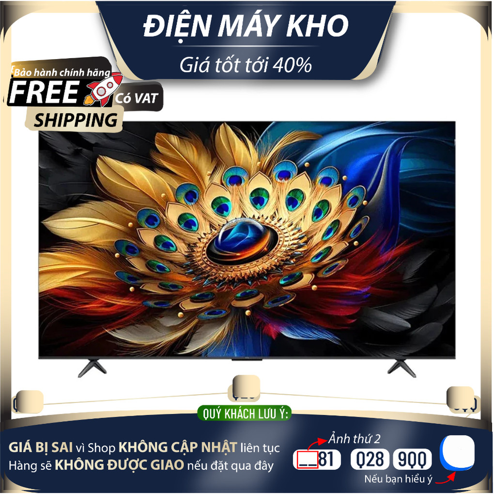 98C655 Google Tivi TCL QLED 4K 98 Inch 98C655 - Hàng chính hãng