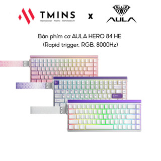 Bàn phím cơ AULA HERO 84 HE (Rapid trigger, RGB, 8000Hz) - Hàng chính hãng