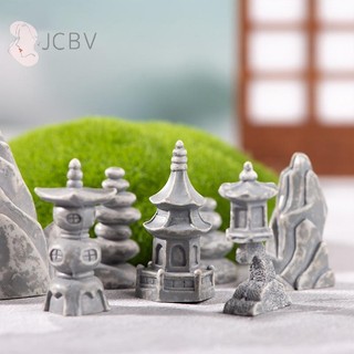 [JCBV] Mô Hình Tháp Đá mini Dùng Trang Trí Sân Vườn