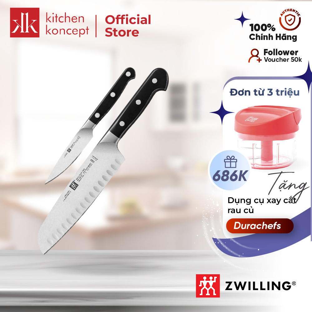 Bộ Dao Làm Bếp 2 Món Zwilling Pro