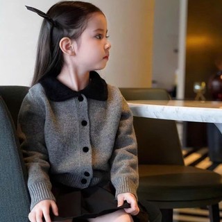 [VoiBaby] Áo khoác cardigan, khoác len cho bé gái phong cách basic - HN053