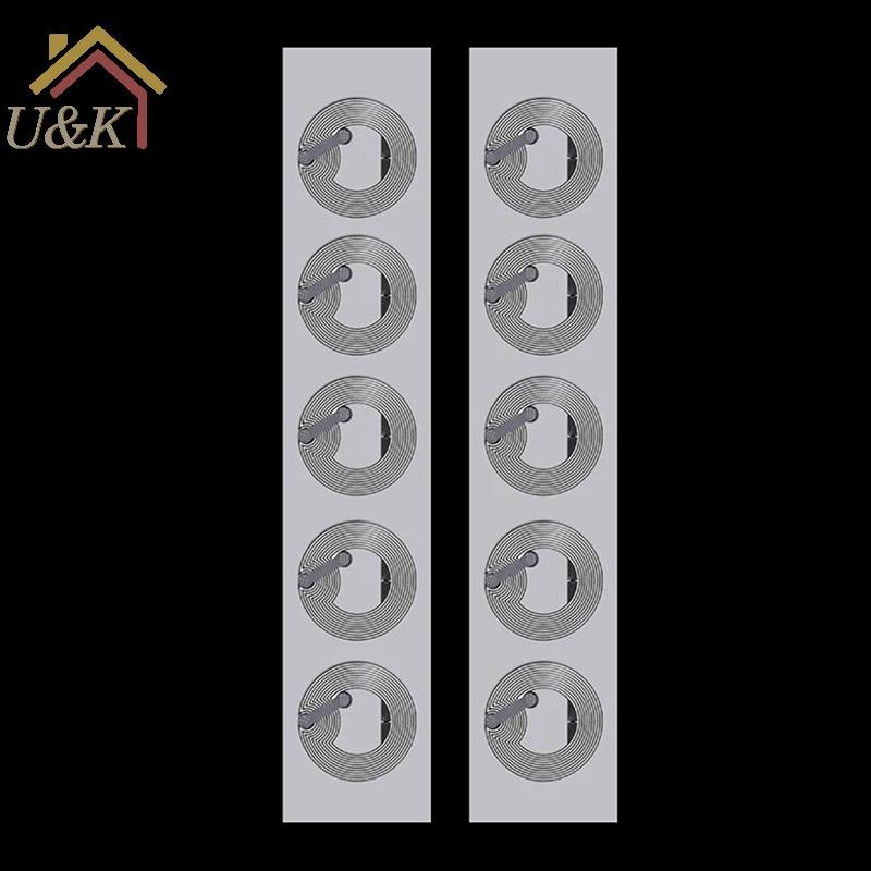 Strongaroetrtu 10 Miếng Dán Thẻ Ntag213 Ntag215 NFC 13.56 MHz ISO14443A Nhãn Điện Thoại Có Sẵn RFID 