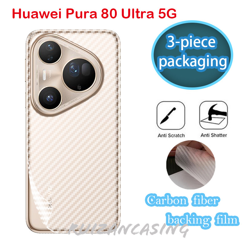 Mặt sau màn hình điện thoại bằng sợi carbon 3D cho Huawei Pura 80 Ultra 5G Pura80Ultra Pura80Pro Pur