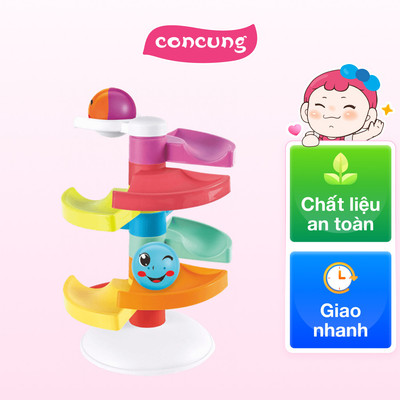 Đồ chơi giáo dục ghép hình cầu trượt và thả bóng lăn mặt cười RFD577192 C404