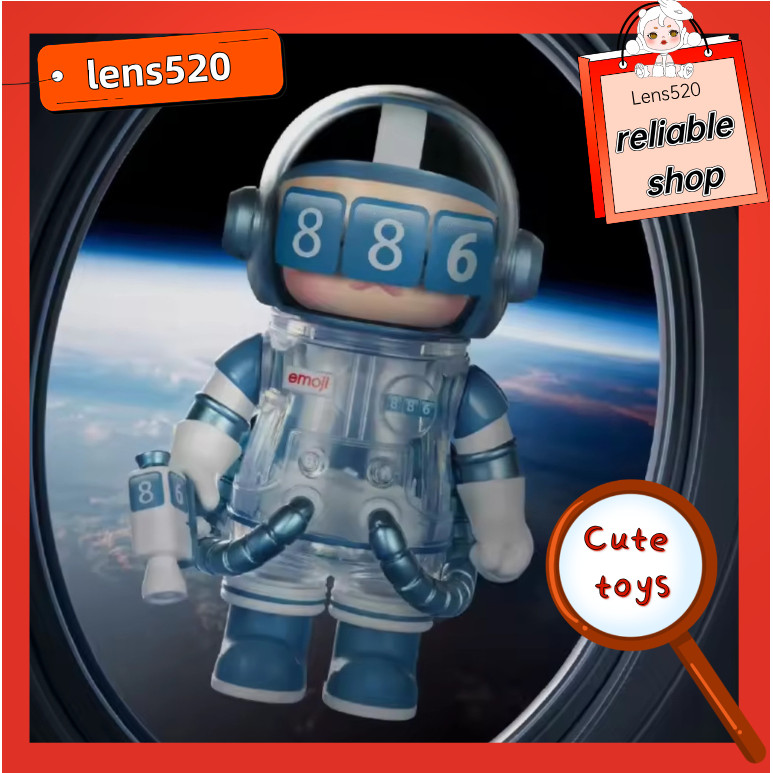 MOLLY  Molly SPACE MOLLY X EMOJI series Đồ chơi nghệ thuật Hộp mù