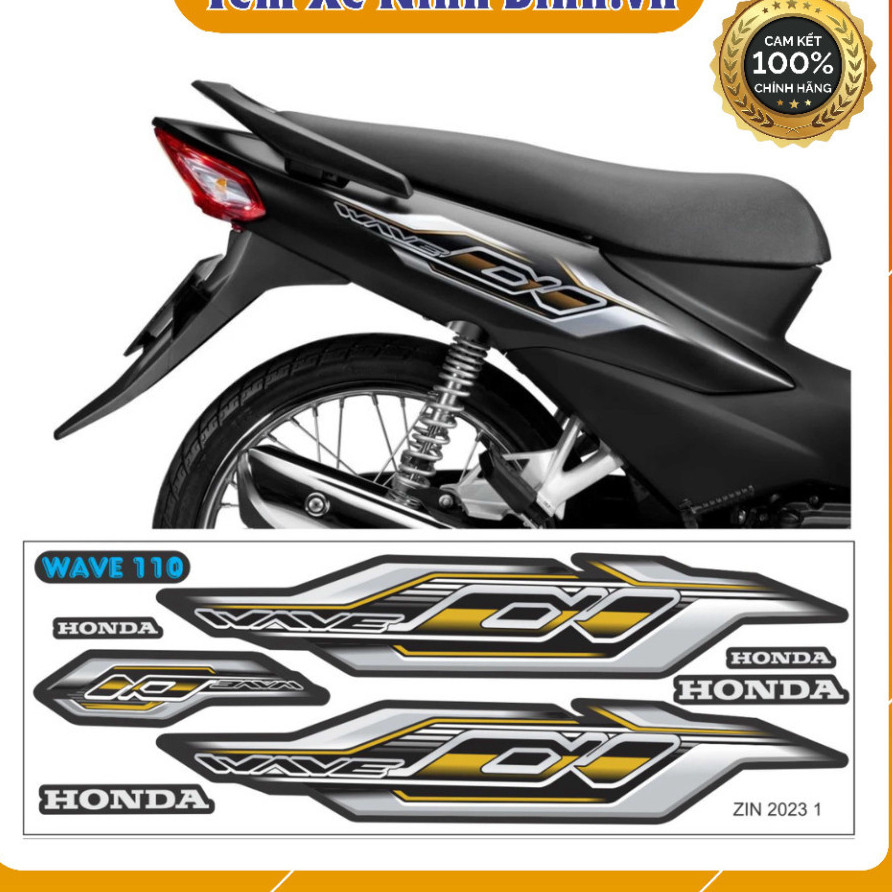 Tem rời wave alpha zin 2023 cho xe 50cc - 110cc nhiều màu sắc lựa chọn