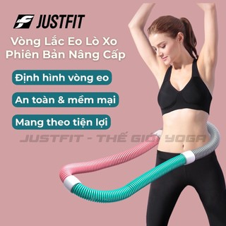  Vòng lắc eo lò xo JUSTFIT 1,5kg bọc nhựa mềm giảm mỡ nhanh eo thon săn chắc tập tại nhà tiện lợi 