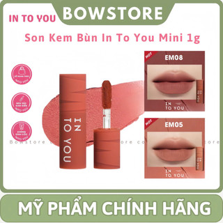   INTO YOU  Son mini INTO YOU Lì Nhẹ Bền Màu Mềm Mịn Làm Đầy Rãnh Môi Khử Thâm Đẹp Cho Nữ Sáng Da 1g 
