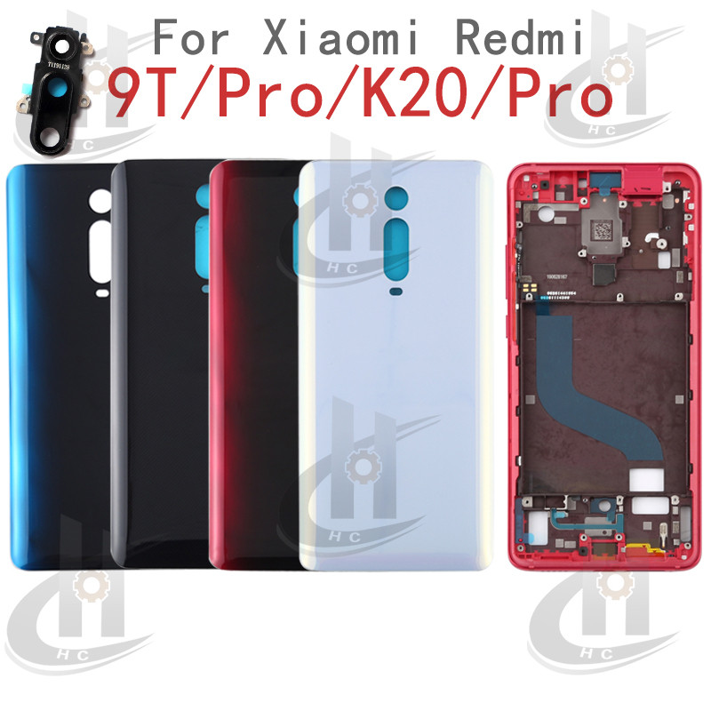 Dành Cho Xiaomi Mi 9T 9T Pro Redmi K20 K20 Pro Pin Mặt Sau Vỏ Khung Giữa + Nút + LCD Khung Trước + K