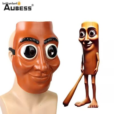 Mặt nạ Halloween Aubess ném xung quanh Mặt nạ Sahur Che Toàn bộ đầu Hình mặt nạ Cosplay Đạo cụ hài hước Đạo cụ Cosplay Anime bri