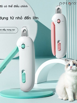 Kéo đẩy, kéo cắt móng cho mèo, kéo cắt móng tay cho người mới bắt đầu cho thú cưng, kéo lỗ tròn có