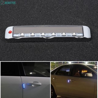Đẹp| Đèn LED năng lượng mặt trời ô tô 7 màu Đèn nhấp nháy tín hiệu bên nhấp nháy