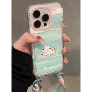 Iphone Lỗ Lớn Cây Dừa Puppy Dây Đeo Túi Sáng Tạo Mới Phổ Biến Thả Và Hấp Thụ Sốc Ốp Lưng Điện Thoại 7 7plus 8 8plus Xs Xr 11 12 13 14 15 Pro Plus Promax