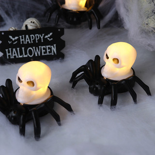 Dễ Thương Nhện Patten Halloween Ánh Sáng Mini Led Bên Cạnh Đèn Nhà Lễ Tiệc Tiếp Liệu