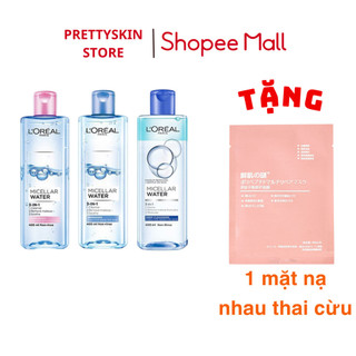 Nước tẩy trang Loreal - L'Oreal Paris 3-in-1 400ml Xanh Đậm
